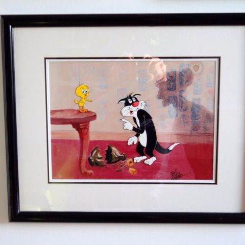 'Sylvester & Tweety' purchased 04-03-97, Vintage Animation, Santa Monica